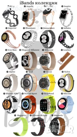 Силиконови каишки за Samsung/Huawei/Garmin/Amazfit, снимка 9 - Каишки за часовници - 49456940