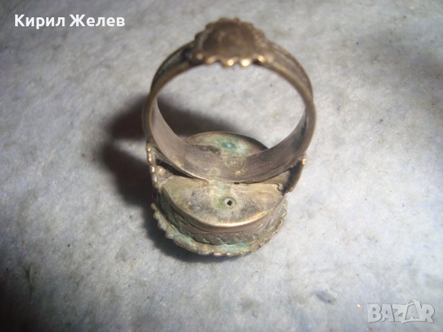 17 ВЕК САЧАНЕН ЧОРБАДЖИЙСКИ ВЪЗРОЖДЕНСКИ ПРЪСТЕН СРЕБРО/САЧАН КУЮМДЖИЙСКА РЯДКА ИЗРАБОТКА 27252, снимка 9 - Антикварни и старинни предмети - 36772061