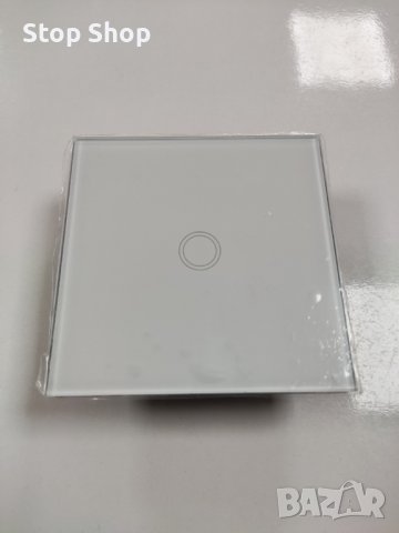 Touch Switch превключвател стъкло бял цвят 