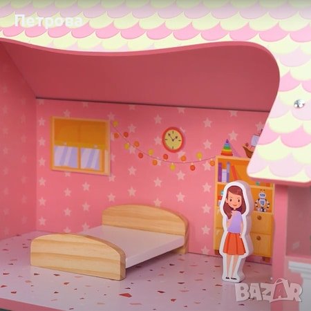 Къща за кукли/дървена къща за кукли , снимка 7 - Кукли - 43545682