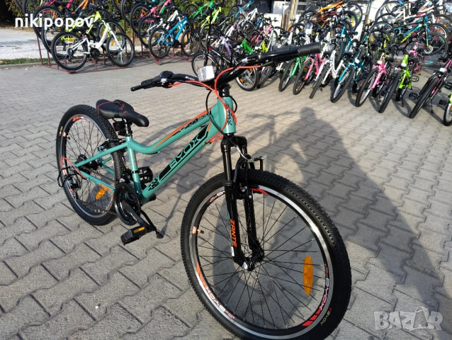 BYOX Велосипед 24" ZANTE зелен, снимка 4 - Велосипеди - 53561529