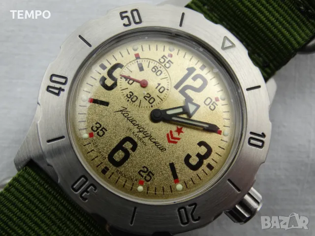 ВОСТОК КОМАНДИРСКИЕ АВТОМАТИЧЕН  ref: 350749 - ZULU Каишка, снимка 12 - Мъжки - 41944799