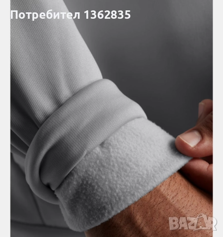 НОВ оригинален сив суичър фланела UNDER ARMOUR размер L от САЩ, снимка 5 - Суичъри - 51892919