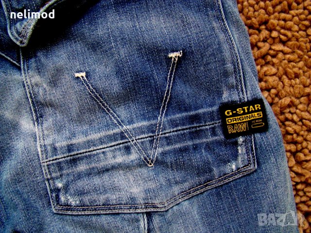 G STAR RAW 5620 уникални дънки оригинал ,Разпродажба .... намалени на 45,00 лв размер 32 /32, снимка 5 - Дънки - 26992927