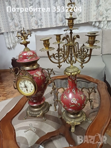 Френски каминен часовник, снимка 7 - Антикварни и старинни предмети - 53260668