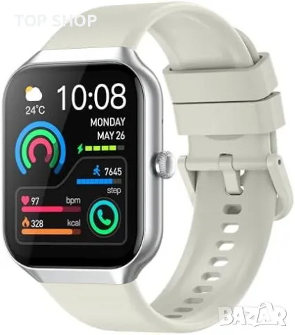 Нов Спортен смарт часовник Jugeman, водоустойчив, 1.96" за здраве спорт