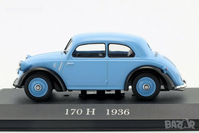 Mercedes-Benz 170 H W28 1936 - мащаб 1:43 на IXO/Altaya модела е нов в PVC дисплей-кейс, снимка 3 - Колекции - 27383178