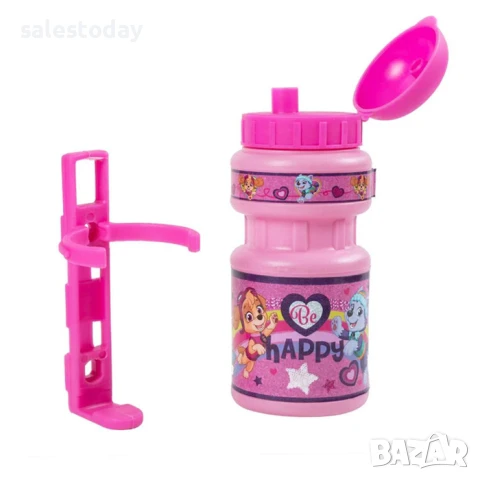 Бутилка за колелоза вода, Paw Patrol, розов