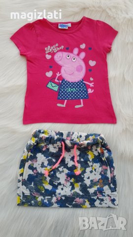 Блуза Peppa Pig и пола 18-24 месеца, снимка 4 - Комплекти за бебе - 32300406