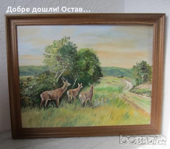 Картини:  Картина морски пейзаж,  с рамка, елени, пейзаж, хижа, 4 броя с диви птици, снимка 9 - Картини - 31809447