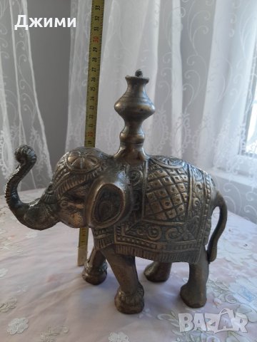 голям бронзов слон , снимка 4 - Антикварни и старинни предмети - 39153708