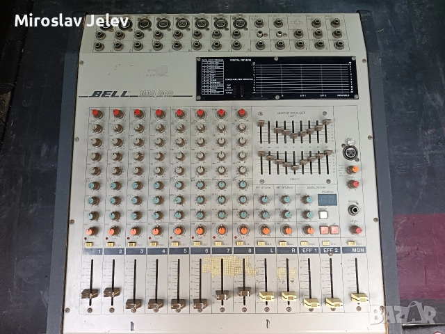 пулт с вграден усилвател Bell, снимка 5 - Ресийвъри, усилватели, смесителни пултове - 52646884