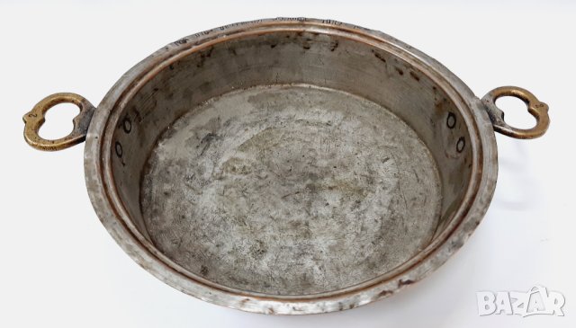 Старинна медна тава 1932, маркировки(9.3), снимка 5 - Антикварни и старинни предмети - 43603724