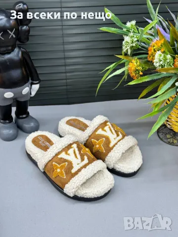 Дамски чехли Louis Vuitton - Налични различни цветове Код D999, снимка 3 - Чехли - 47392586