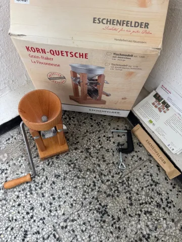 Ръчна Преса/Мелачка за Зърнени Храни - Eschenfelder Kornquetsche, от Масивен Бук!, снимка 4 - Други - 50218757