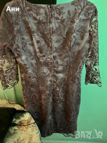 Рокля цвят пудра, снимка 2 - Рокли - 51725995