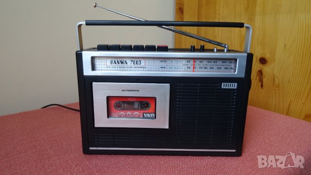 vintage SANWA 7003 Radio Tape-Recorder, снимка 7 - Радиокасетофони, транзистори - 32558462