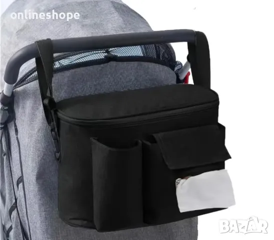 Органайзер чанта за детска / бебешка количка - голям капацитет