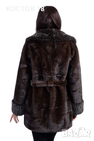 Зимно дамско пухено палто 4254 три цвята, снимка 9 - Якета - 52500729