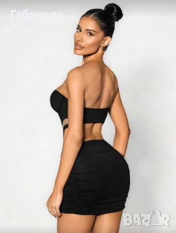 Къса черна рокля, снимка 3 - Рокли - 52880235