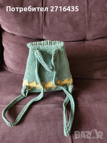 НОВА !Ръчно плетена раница., снимка 2 - Раници - 52184364