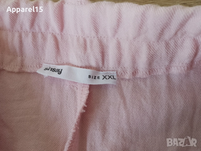 Sinsay нов розов панталон, XXL, снимка 6 - Панталони - 51450314