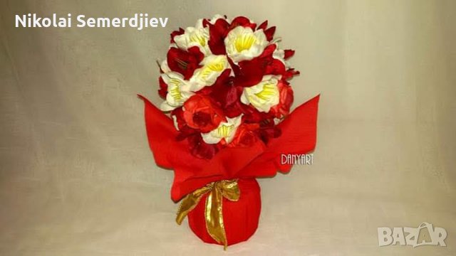 Цветно изкушение, снимка 3 - Изкуствени цветя - 27287549