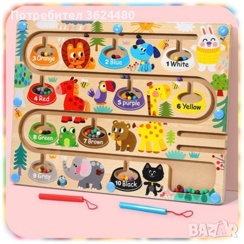 Лабиринт с Магнитни Топчета 4697, снимка 7 - Образователни игри - 52632511