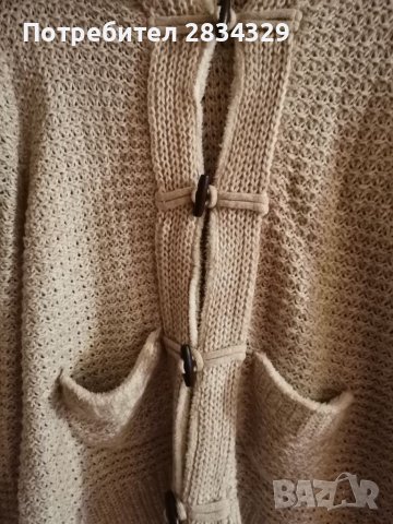 Плетен суичър с топла качулка, снимка 2 - Суичъри - 39468128