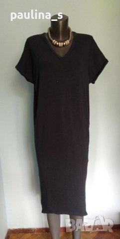 Памучна еластична рокля тип туника "a - armiesays" / универсален размер , снимка 2 - Рокли - 37266093
