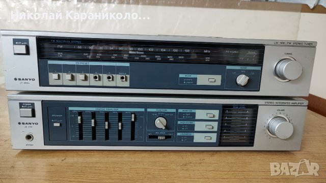 Продавам усилвател и тунер SANYO JA250 и SANYO JT260L