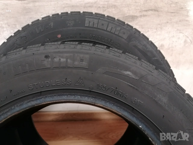 2 бр. 165/70/14 Momo / зимни гуми, снимка 7 - Гуми и джанти - 53125349