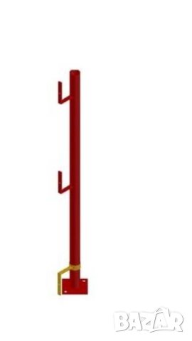 Предпазен строителен парапет с анкериране / стойки за парапет