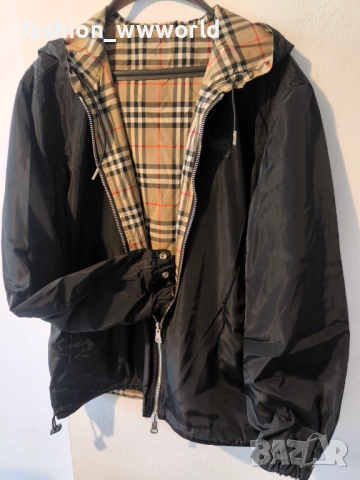 Налично двулицево яке Burberry L/XL реплика, снимка 3 - Спортни дрехи, екипи - 53306847