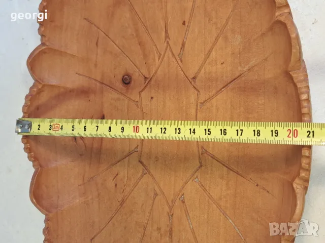 немско дървено плато фруктиера дърворезба  21/4, снимка 7 - Декорация за дома - 49175345