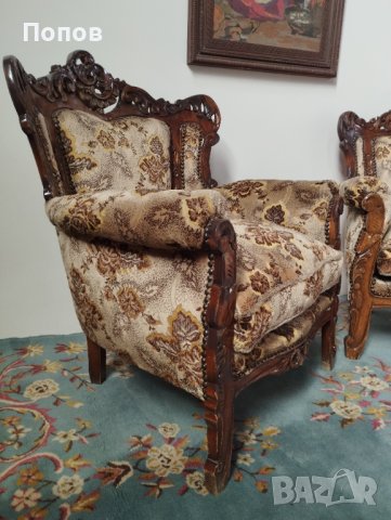 Барокови кресла , снимка 5 - Дивани и мека мебел - 44128812