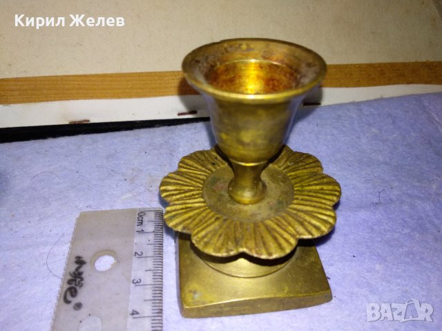 СТАР БРОНЗОВ СВЕЩНИК - ЦВЕТЕ За ДОМА ВИЛАТА РЕТРО ИНТЕРИОР КОЛЕКЦИЯ 42687, снимка 7 - Декорация за дома - 43827901