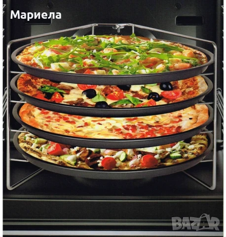 Комплект за печене на пица Kitchen Club, 4 броя тави