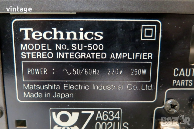 Technics SU-500, снимка 7 - Ресийвъри, усилватели, смесителни пултове - 53070327