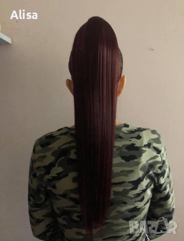 15 ЛЕВА ‼️ Екстеншъни конски опашки 😍  Дължината е 60 см. 👑 100 грама 😇 , снимка 9 - Аксесоари за коса - 38588192