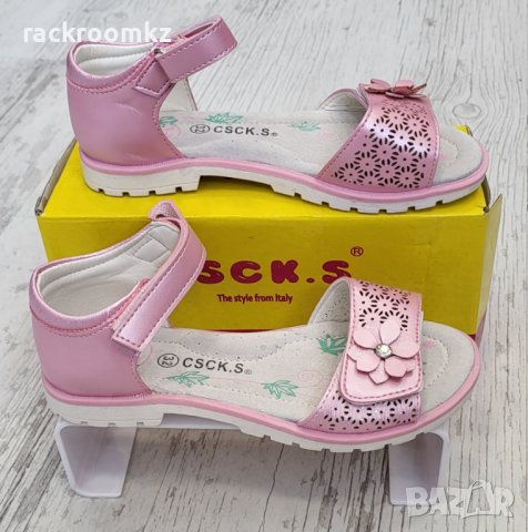 Сандали за момичета със стелки от естествена кожа, снимка 3 - Детски сандали и чехли - 36904448