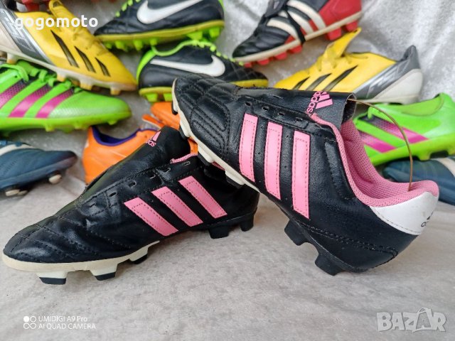 adidas® original , N- 32 - 33, черните футболни обувки бутонки, калеври,GOGOMOTO.BAZAR.BG® + ПОДАРЪ, снимка 3 - Детски маратонки - 39724265