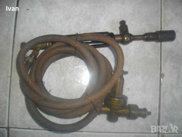 Немска Газова Пропан-Бутан Горелка-Старо Качество-С Маркуч/Редуцир Вентил-Различни-Отлично Състояние, снимка 7 - Други инструменти - 43639709