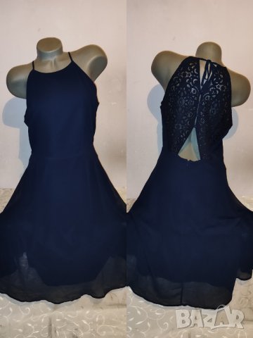 Елегантна тъмно синя рокля на Esprit р-р Л 