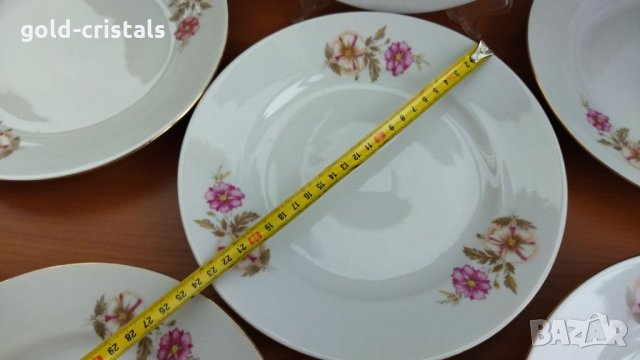 Стар български порцелан чинии, снимка 2 - Антикварни и старинни предмети - 33044916