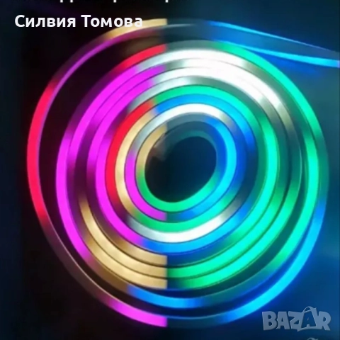 Многоцветна  лед лента, снимка 3 - Лед осветление - 52792460