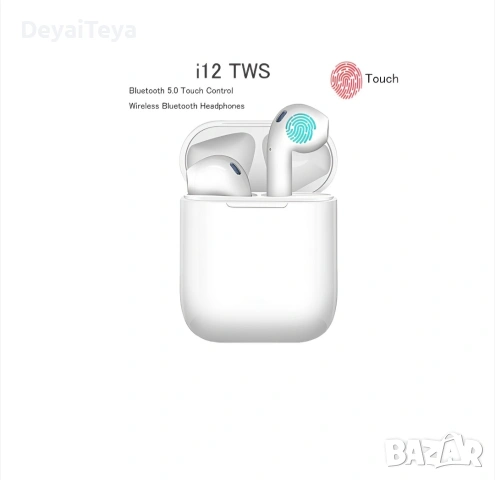 Безжични слушалки TWS i12, снимка 3 - Безжични слушалки - 53407826