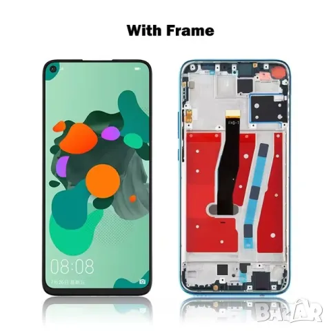 Дисплей, Tъч скрийн, за Huawei Nova 5i Pro, Huawei Mate 30 Lite, Honor 20, Nova 5i Tъчскрийн с рамка