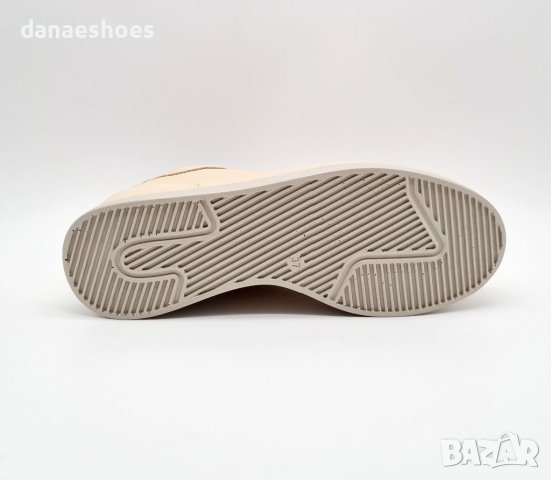 Дамски спортни обувки от естествена кожа в бежов цвят , снимка 5 - Дамски ежедневни обувки - 40461249