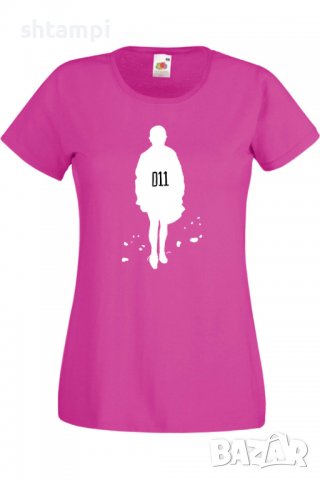 Дамска Тениска Stranger Things Eleven 3,Филм,Сериал,, снимка 6 - Тениски - 37318636